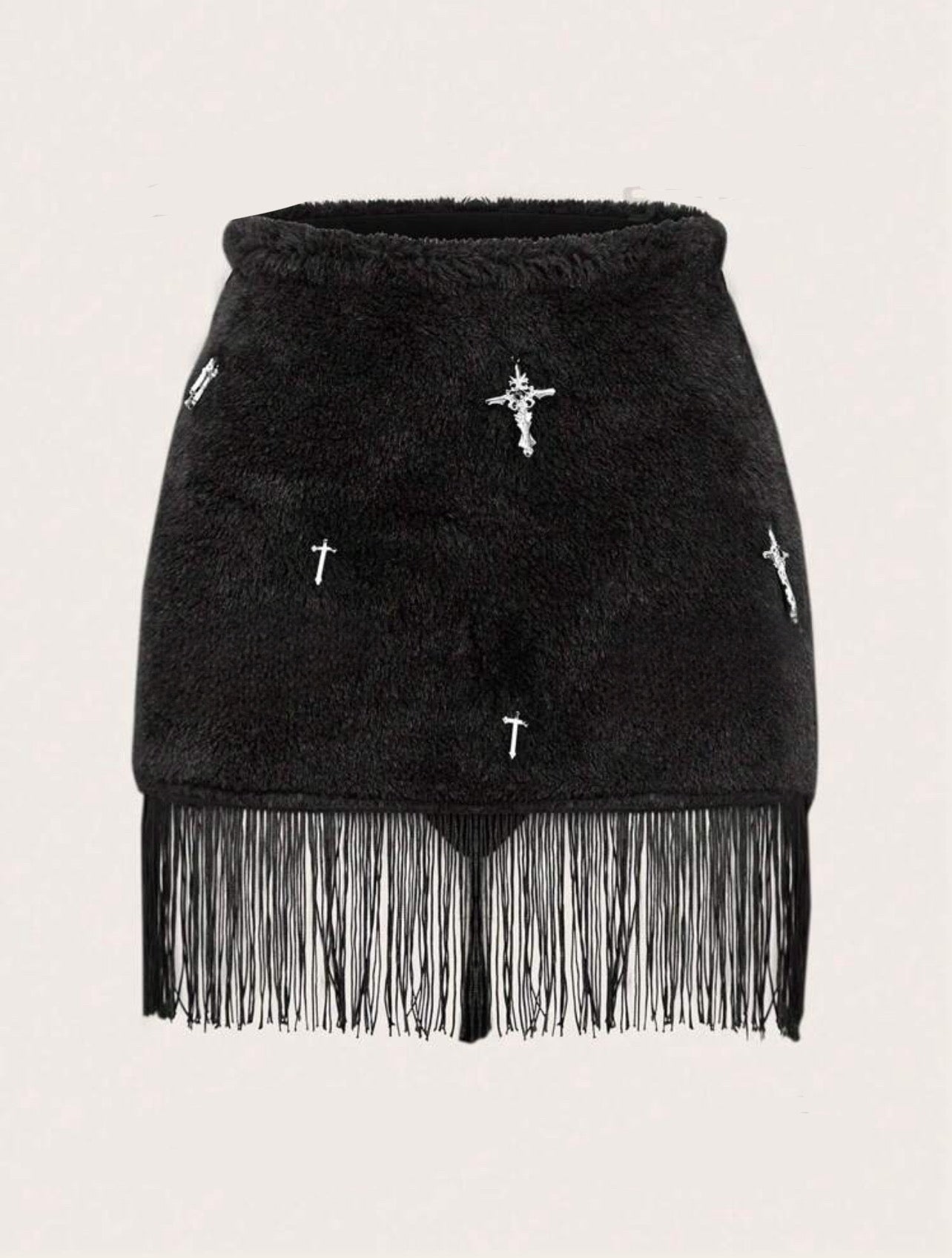 Frenzy Fringe Mini Skirt